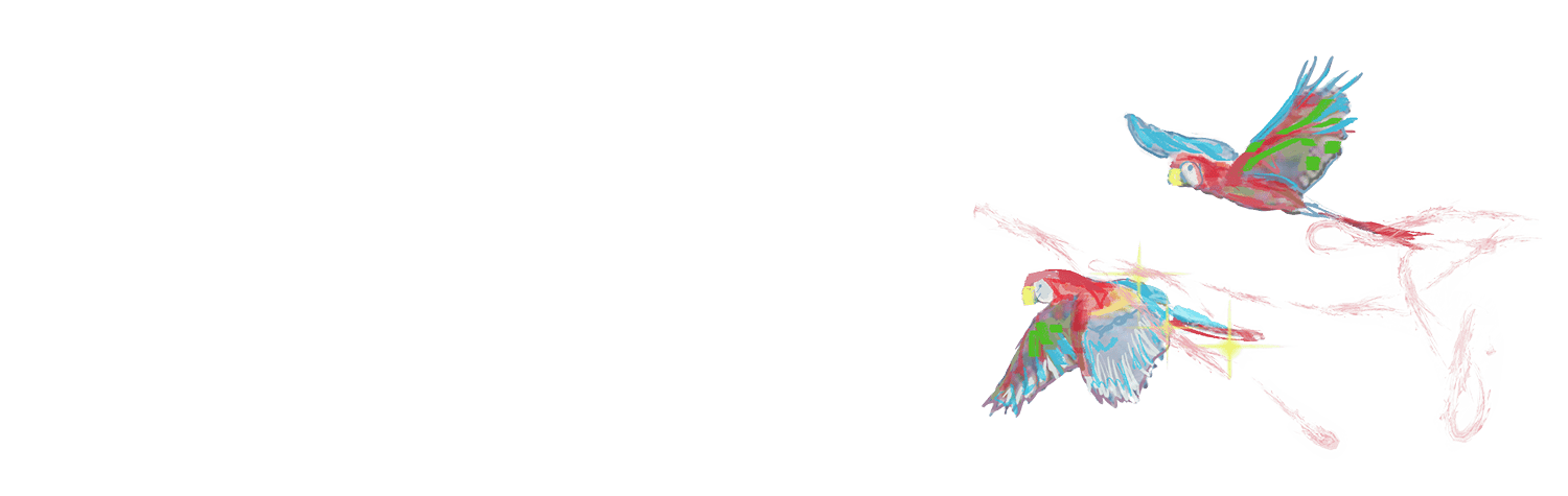 animales loros. Banner fisioterapia en Instituto pediatría Recoletas Salud